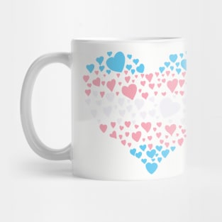 Trans heart Mug